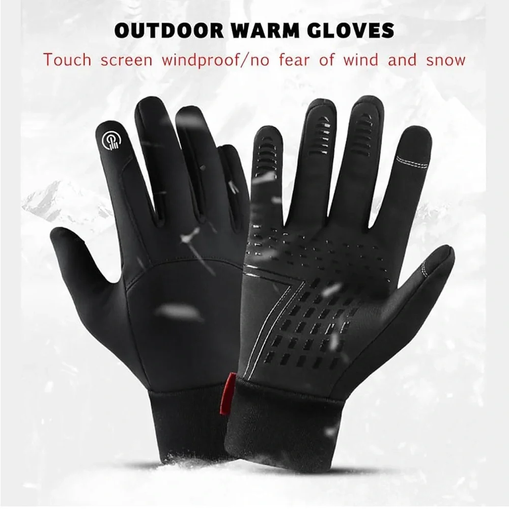Gray Winter Gloves